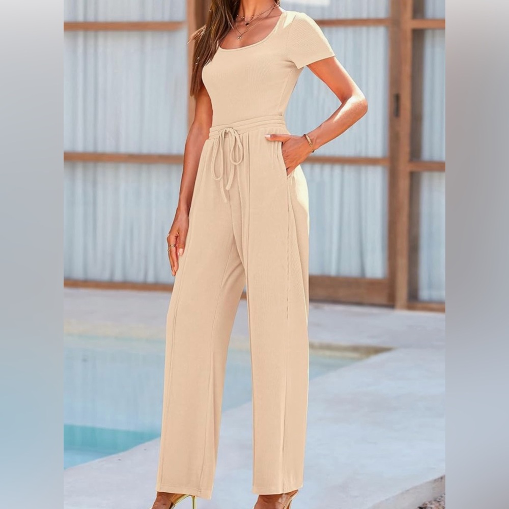 NWT BTFBM 2 Pieces Shape Wear Bodysuit Drawstring Pants Knit Matching Sets